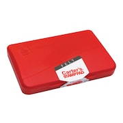CARTERS Pre-Inked Felt Stamp Pad, 4.25 x 2.75, Red 21071